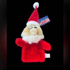 VTG NWT Santa Claus Christmas Hand Puppet Marionette